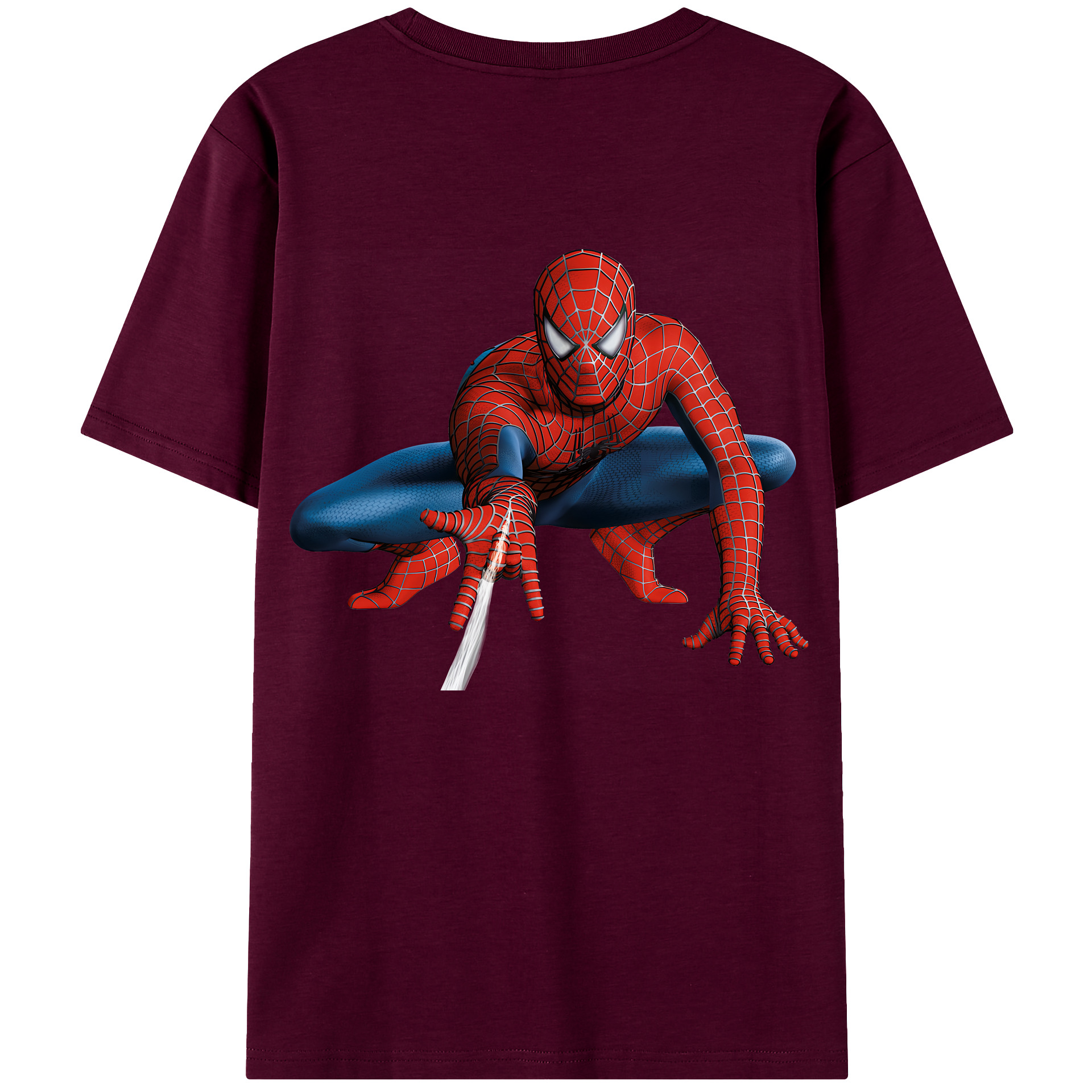 （画像用） Spider Man スパイダーマン レディース半袖Tシャツ(バックプリント)